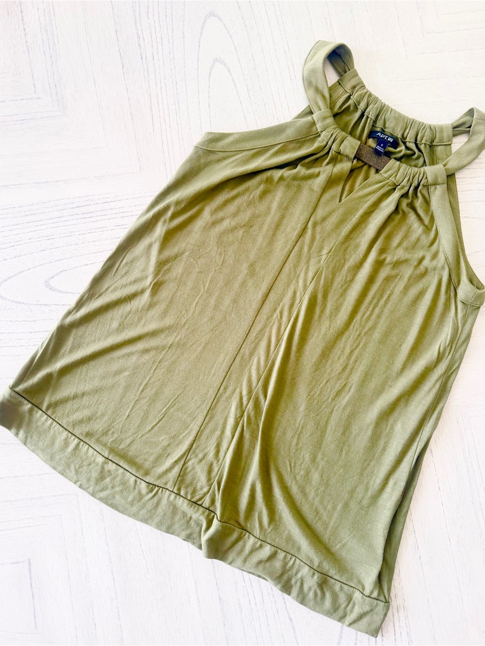 Apt. 9 Olive Green Halter Tank Top